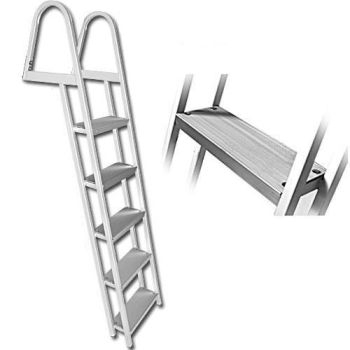 5 Step Pontoon Boat Ladders (Large Handrails and Steps)
